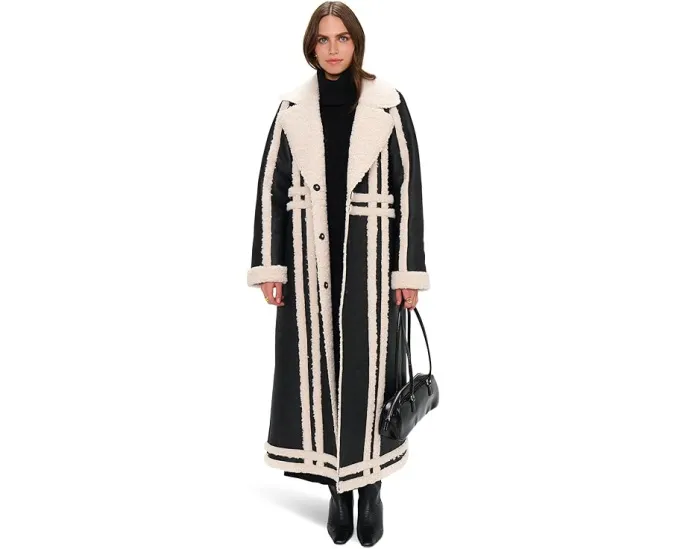 Пальто Show Me Your Mumu Swiss Alps из искусственной кожи с искусственным мехом