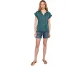 Royal Robbins Рубашка Oasis Short Sleeve с вышивкой цветочным принтом