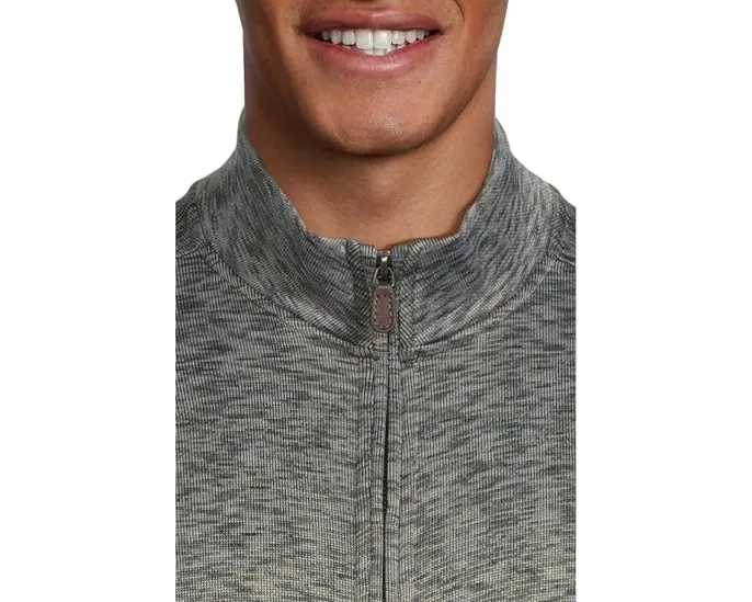 Куртка Johnston & Murphy Space Dye Full Zip на молнии с воротником стойкой