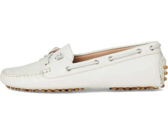 Ботинки Veronica Beard Jia Boater из кожи на шнуровке