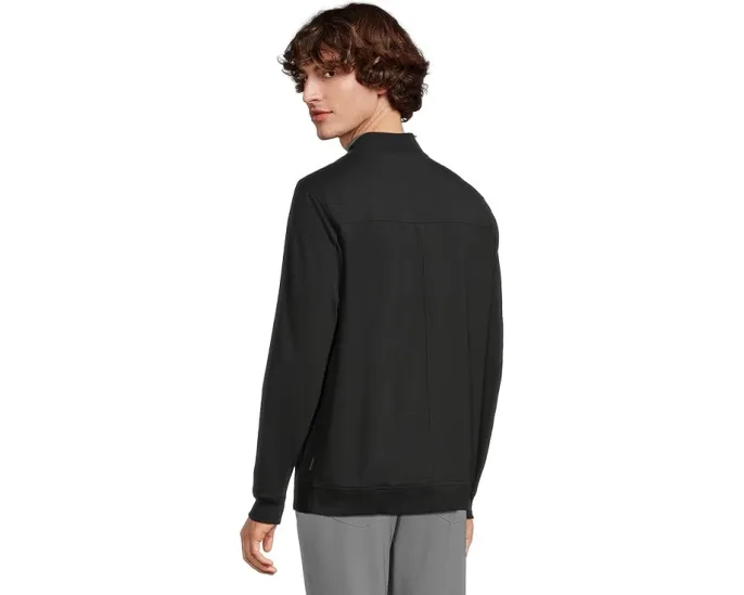 Бомбер TravisMathew Stretchknit Bomber с застежкой-молнией и косыми карманами