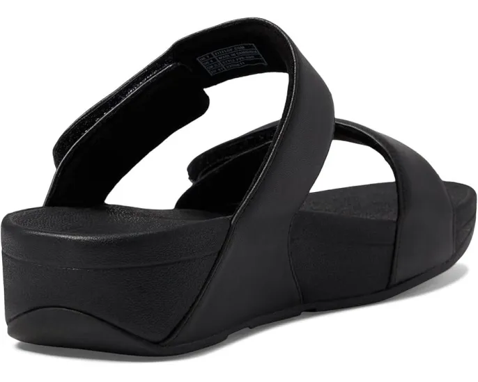 Сланцы FitFlop Lulu Adjustable Leather Slides с ремешком на липучке