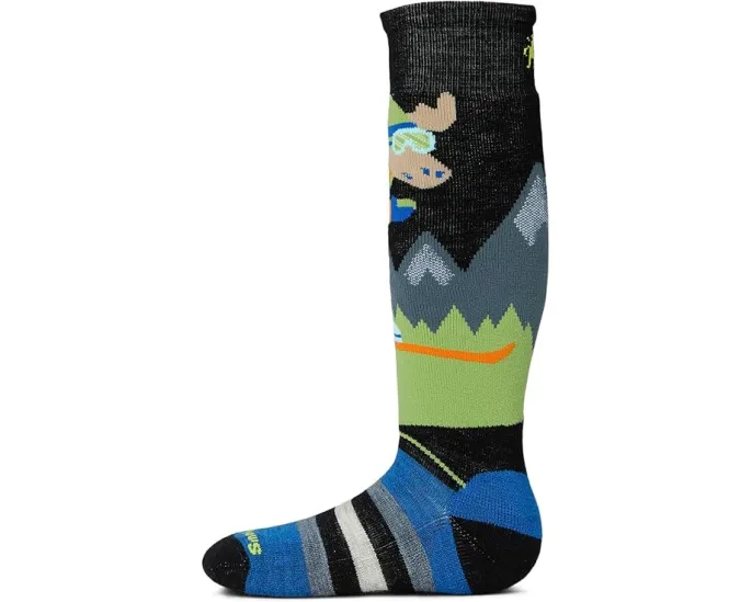 Детские носки Smartwool для зимних видов спорта с рисунком лося и полной амортизацией