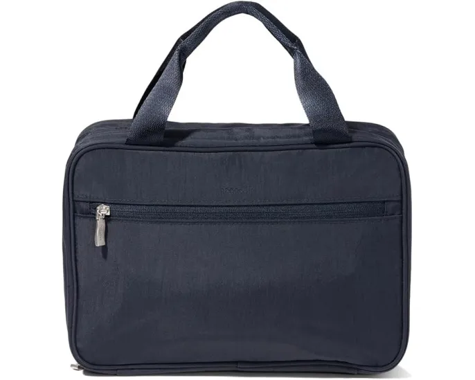 Большая подвесная дорожная косметичка Baggallini с тремя секциями и карманами