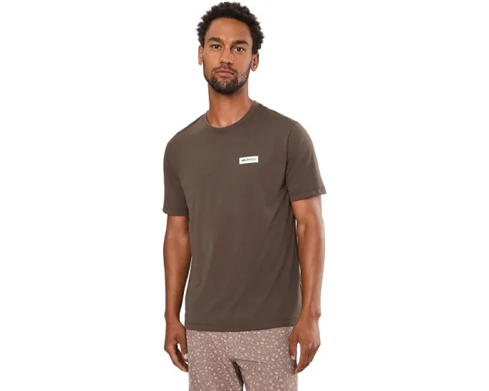 Футболка RVCA Icon Short Sleeve с принтом и резиновой нашивкой