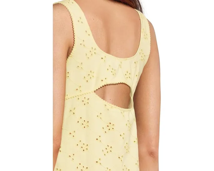 Топ ками Free People Full Bloom с ажурными прорезями и квадратным вырезом