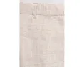 Striped Organic Linen Sheen High Waisted Full Length Trousers