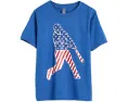 Футболка ChalkTalk SPORTS Kids с коротким рукавом для бейсбола с принтом Baseball Stars and Stripes Player