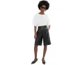 Топ Norma Kamali Short Sleeve Boxy с прямым подолом
