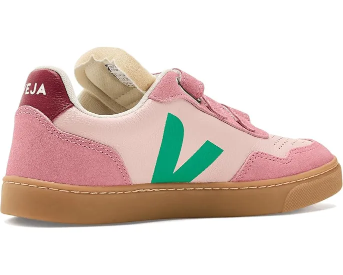 Кроссовки VEJA Kids Small V-90 на липучке с кожаным верхом