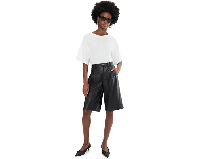 Топ Norma Kamali Short Sleeve Boxy с прямым подолом