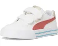 Кроссовки PUMA Kids Court Classic Vulc на липучках с подошвой из каучука