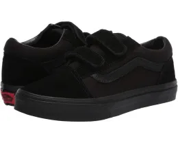 Детские кроссовки Vans Old Skool V на липучках с платформой и усиленным носком