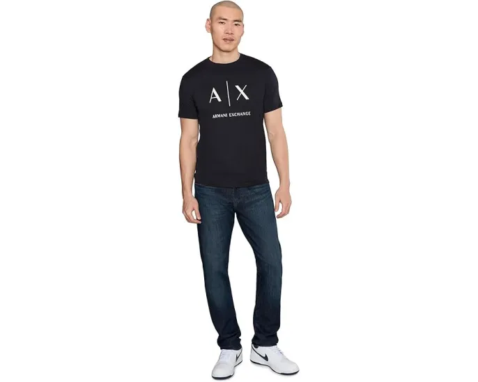Armani Exchange Футболка из хлопкового джерси приталенного кроя