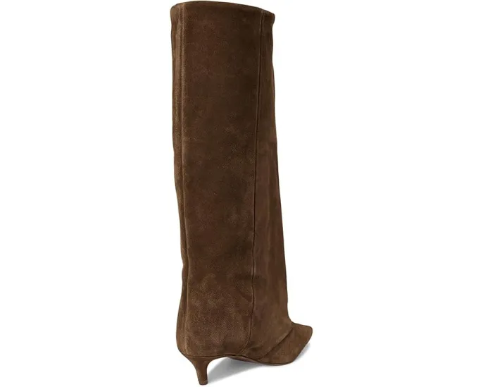 Ботинки Steve Madden Luca из замши до икры с низким каблуком