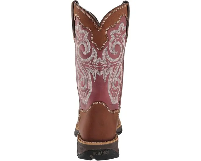 Ковбойские сапоги Durango Lady Rebel 10 дюймов с квадратным носком