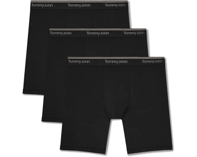Трусы боксеры Tommy John Ultra Soft Flex 6 дюймов (15.24 см) 3 шт с поддерживающим мешочком