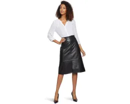 Юбка NYDJ A-Line Skirt с разрезом спереди и длиной до колена