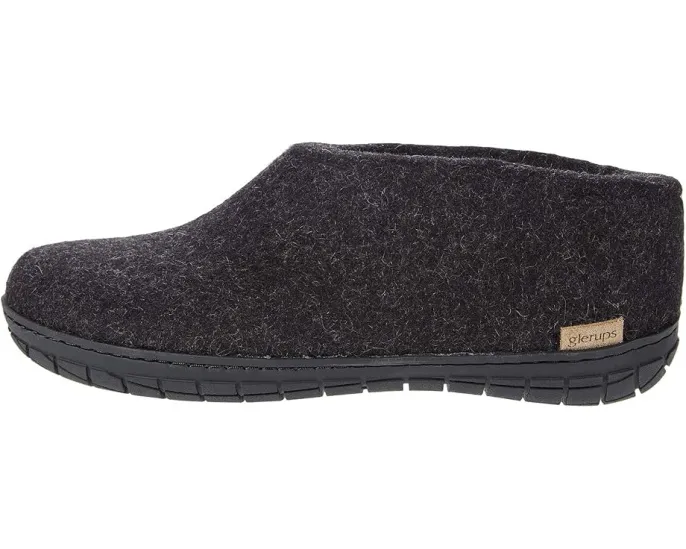 Glerups шерстяные туфли с кожаной подошвой для комфорта