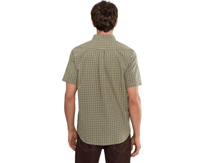 Рубашка Volcom Brewster с коротким рукавом в микро-клетку