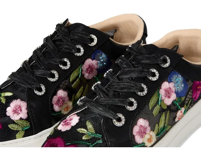 Кроссовки Jayla с вышивкой цветов на платформе