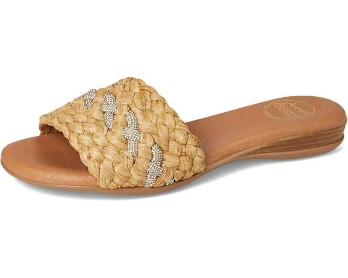 Andre Assous Сандалии Nahala на низком каблуке с плетеным верхом