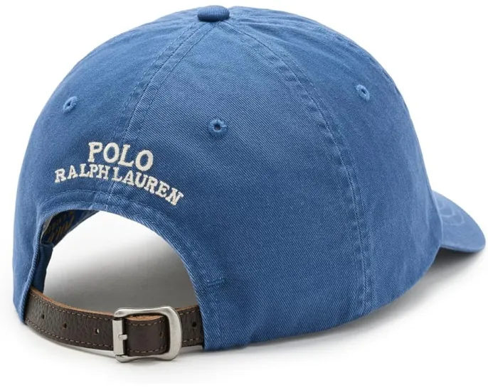 Кепка Polo Bear Twill Ball Cap с вышитым медведем и изогнутым козырьком