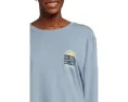 Salty Crew футболка Sunrise Long Sleeve Boyfriend Tee длинная синяя