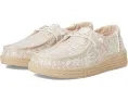 Эспадрильи Hey Dude Wendy Espadrille Retro Palm с пробковой стелькой и тканевым каблуком