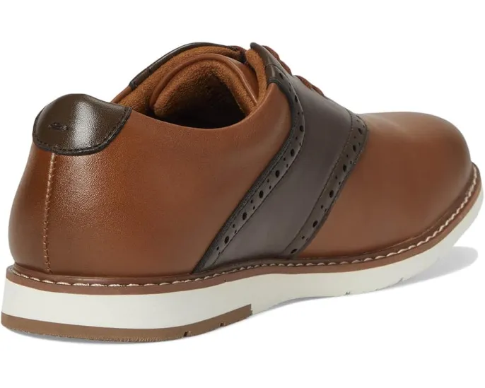 Florsheim Kids мальчиковые оксфорды Vibe Jr с седлом и стелькой из Memory Foam