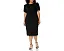 Платье Calvin Klein Plus Size Tulip Sleeved Seamed Sheath с застежкой-молнией
