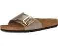 Сандалии Birkenstock Catalina Luxe Buckle с блестящим верхом Birko-Flor и пробковой стелькой