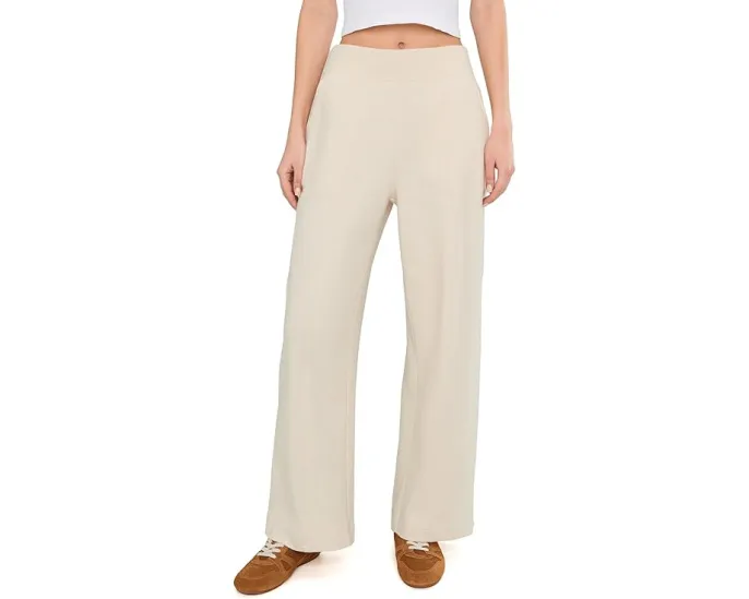 Широкие брюки PACT Airplane Pintuck Wide Leg с высокой талией
