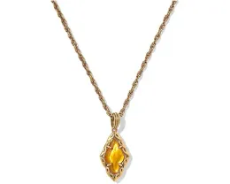 Короткое колье Adeline с подвеской от Kendra Scott из позолоченной латуни