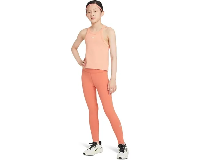 Детский топ Nike Kids High Neck с технологией Dri FIT и встроенным бра