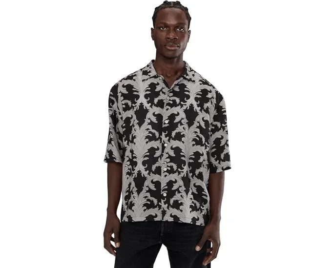 Рубашка AllSaints Motif с коротким рукавом и ярким принтом