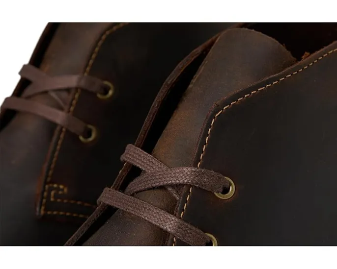 Ботинки Clarks Shepton из кожи на шнуровке