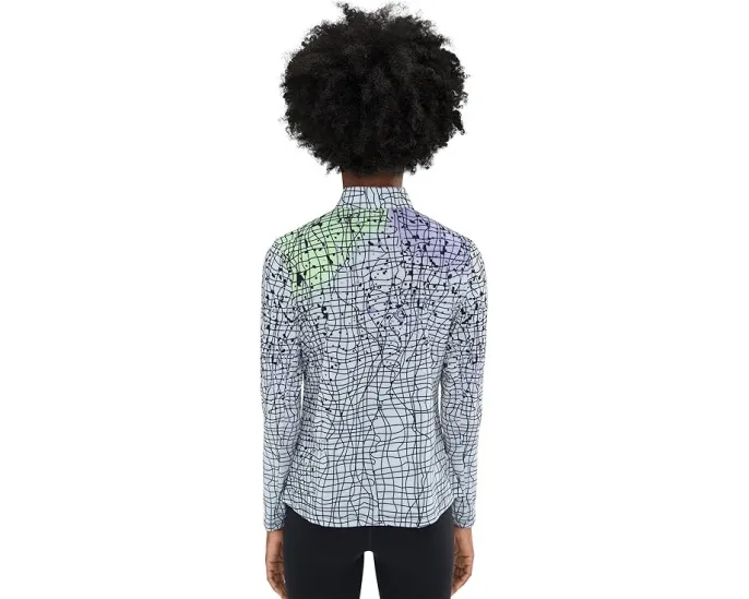 Топ Jamie Sadock с длинным рукавом и четвертью молнии Sunsense Gossamer с принтом