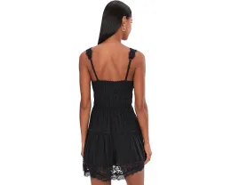 Мини-платье So In Love Mini Slip из легкой ткани с кружевом Free People
