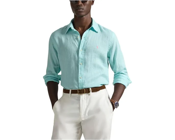 Льняная рубашка Polo Ralph Lauren Classic Fit