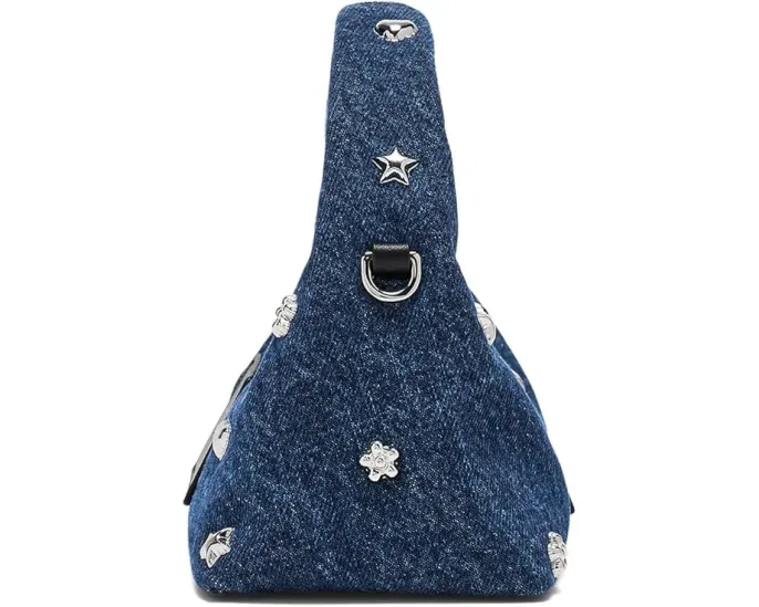 Микро сумка кроссбоди Mini Icon Stud Denim Micro с заклепками Marc Jacobs