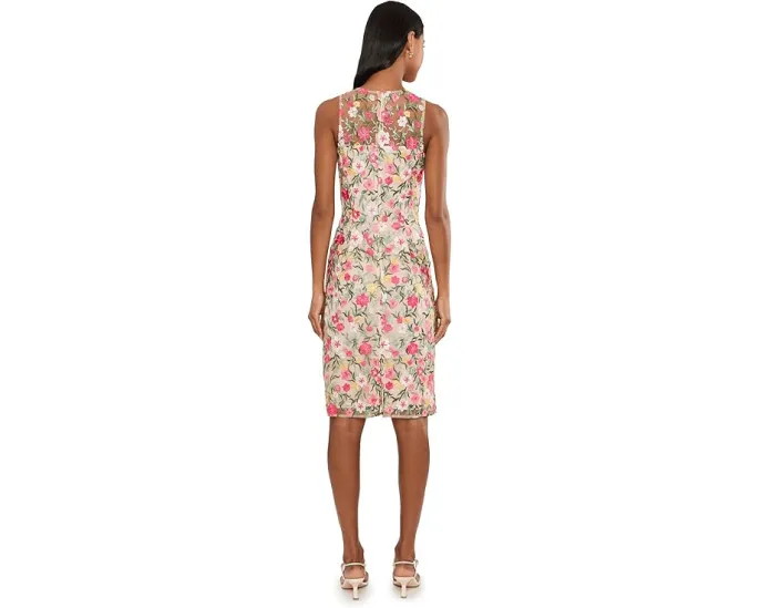 Платье Floral Short Dress от Adrianna Papell с цветочным принтом