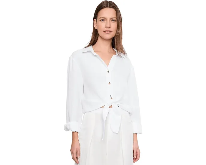 Топ с завязками More Love Linen Sanctuary белый