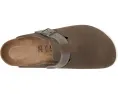 Клоги Birkenstock Boston из замши и промасленной кожи с пробковой стелькой