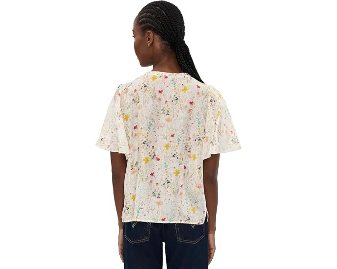 Блуза Tie Neck Pincess Sleeve с завязками и рукавами-принцесса Vince Camuto