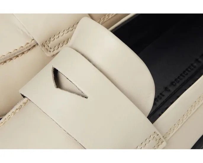 ECCO Мокасины Modtray Penny Loafers из цельной кожи с тракторной подошвой