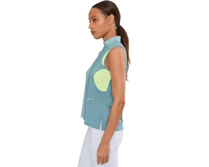 Топ Jamie Sadock без рукавов с воротником стойкой и молнией спереди в цветном блоке