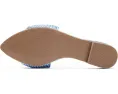Journee Collection Feather Босоножки синие на плоском ходу с открытым носком