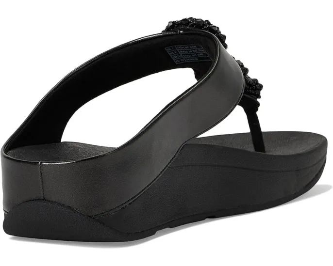 FitFlop Fino Beadie-Button с металлизированным межпальцевым ремешком и бусинами