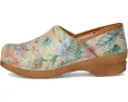 Веганские сабо Sanita Bio из переработанных материалов с цветочным принтом